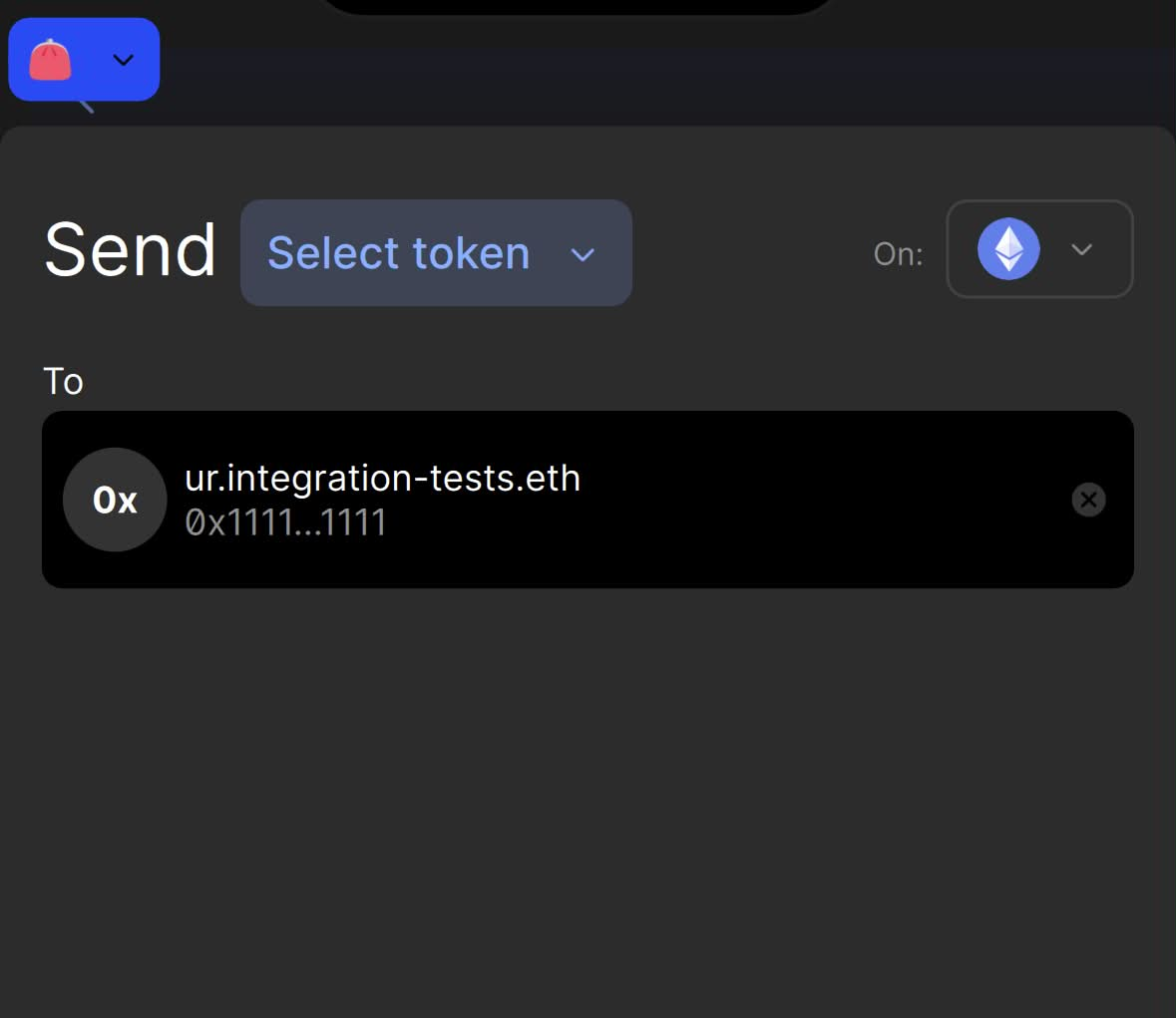 Status fails to resolve the name for ENSv2