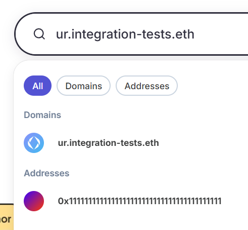 Blockscout fails to resolve the name for ENSv2