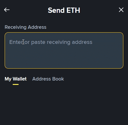 Binance Wallet doesn't allow ENS name as recipient in the send flow