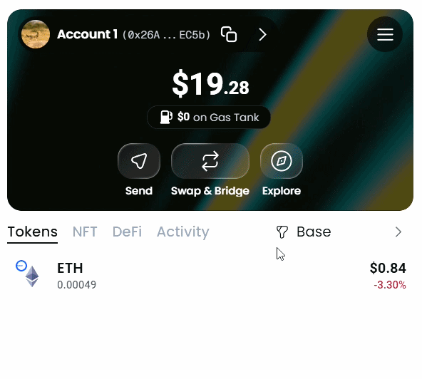 Ambire Wallet fails to resolve the address for lightkeeper.eth in context of the Base chain