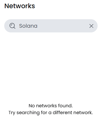 Ambire Wallet doesn't have context of non-EVM chain Solana